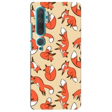 Чехлы с картинкой Лисички для Xiaomi Mi 10 (VPrint) (Лисички)