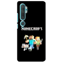 Чехол Майнкрафт на Xiaomi Mi 10 (AlphaPrint) Minecraft (герои Minecraft)