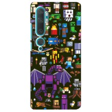 Чехол Майнкрафт на Xiaomi Mi 10 (AlphaPrint) Minecraft (Коллаж Майнкрафт)