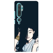 Чехол с печатью для Xiaomi Mi 10 - (Мода) (AlphaPrint) (Красивая девочка)