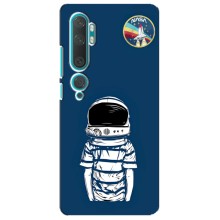 Чехол NASA для Xiaomi Mi 10 (AlphaPrint) (Мальчик в шлеме)