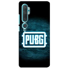 Чехол PUBG для Ксяоми Ми 10 (AlphaPrint) (Лого PUBG)
