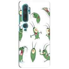 Чехол с картинкой "Одноглазый Планктон" на Xiaomi Mi 10 (Настроение Планктона)