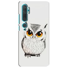 Чехол с птицами на Xiaomi Mi 10 (VPrint) (Милая Сова)