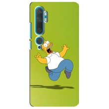 Чехол с Симпсонами для Xiaomi Mi 10 (VPrint) (Гомер Симпсон)