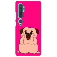 Чехол (ТПУ) Милые собачки для Xiaomi Mi 10 (Веселый Мопсик)