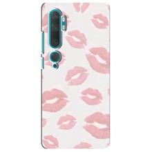 Чехол с розовым рисунком для Xiaomi Mi 10 (Розовые губы)