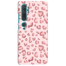 Чехол с розовым рисунком для Xiaomi Mi 10 (Розовый леопард)