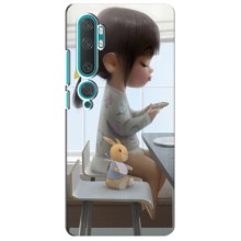 Дівчачий Чохол для Xiaomi Mi 10 (ДІвчина з іграшкою)