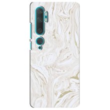 Мраморный чехол на Xiaomi Mi 10 (VPrint) (Белый мрамор)