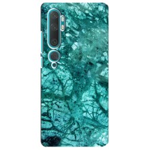 Мраморный чехол на Xiaomi Mi 10 (VPrint) (Зеленый мрамор)