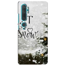 Новогодние, Праздничные Чехлы для Xiaomi Mi 10 - 2024 год (Let it snow)