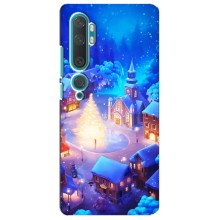 Рождественские Чехлы для Xiaomi Mi 10 (VPrint) (Рождественский город)