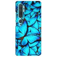 Силиконовый бампер с картинкой животных для Xiaomi Mi 10 (Крылья бабочек)