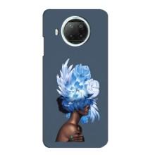Чехлы (ART) Цветы на Xiaomi Mi 10i (VPrint) (Цветы на голове)