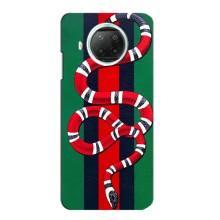 Чохли  GUCCI для Мі 10і (AlphaPrint) (Gucci змія)