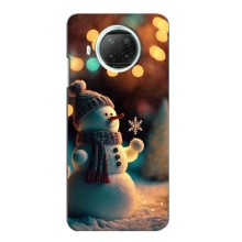 Чехлы на Новый Год Xiaomi Mi 10i – Снеговик праздничный