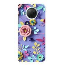 Чехлы с Цветами для Xiaomi Mi 10i (VPrint) (Цветочный дизайн)