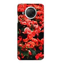 Чехлы с Цветами для Xiaomi Mi 10i (VPrint) (Цветы красные)