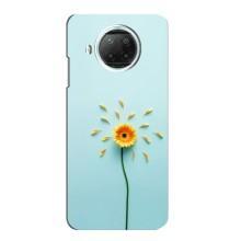 Чехлы с Цветами для Xiaomi Mi 10i (VPrint) (Желтый цветок)