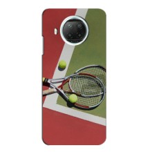 Чохли з прінтом Спортивна тематика для Xiaomi Mi 10i – Ракетки теніс
