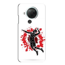 Чохли з прінтом Спортивна тематика для Xiaomi Mi 10i – Волейболіст