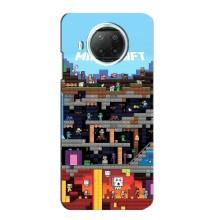 Чохол Майнкрафт на Xiaomi Mi 10i (AlphaPrint) Minecraft (фон Minecraft)