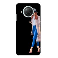 Чехол с картинкой Модные Девчонки Xiaomi Mi 10i – Девушка со смартфоном