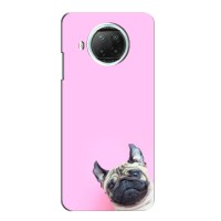 Бампер для Xiaomi Mi 10i з картинкою "Песики" – Собака на рожевому