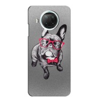 Чехол (ТПУ) Милые собачки для Xiaomi Mi 10i (Бульдог в очках)
