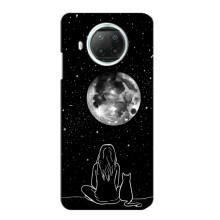 Чохол з малюнком кіт на Xiaomi Mi 10i – Дівчина з котом