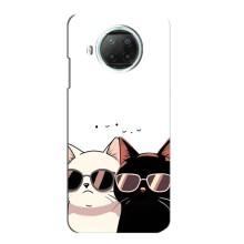 Чохол з малюнком кіт на Xiaomi Mi 10i – Коти в окулярах