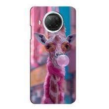 Чохол з принтом стильні тварини для Мі 10і – Стильна жирафа