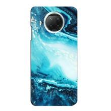 Мраморний чехол на Xiaomi Mi 10i (VPrint) (Блакитний мрамор)