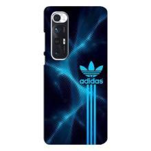 Чехлы Адидас для Xiaomi Mi 10s (AlphaPrint) (Синий Адидас)