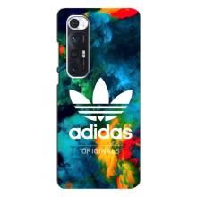 Чехлы Адидас для Xiaomi Mi 10s (AlphaPrint) (Яркий Адидас)
