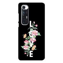 Чехлы для любимой на Сяоми Ми 10с (VPrint) (Цветы LOVE)