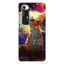 Чехлы с картинкой Лисички для Xiaomi Mi 10s (VPrint) (Лисица в космосе)