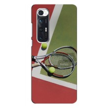 Чехлы с принтом Спортивная тематика для Xiaomi Mi 10s (Ракетки теннис)
