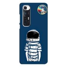 Чехол NASA для Xiaomi Mi 10s (AlphaPrint) (Мальчик в шлеме)