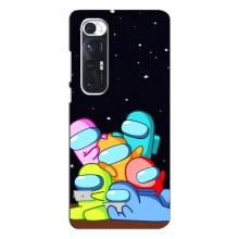 Чехол Амонг Ас для Xiaomi Mi 10s (AlphaPrint) (Скины в космосе)