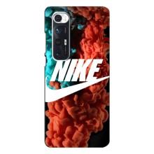 Чехол для Xiaomi Mi 10s - с принтом Найк (AlphaPrint) (Дымчатый найк)