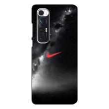Чехол для Xiaomi Mi 10s - с принтом Найк (AlphaPrint) (Найк красный)