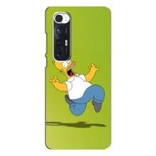 Чехол с Симпсонами для Xiaomi Mi 10s (VPrint) (Гомер Симпсон)