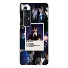 Чехлы Венсдей на Xiaomi Mi 10s Уэнсдей (AlphaPrint) (коллаж Уэнздей)