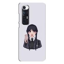 Чехлы Венсдей на Xiaomi Mi 10s Уэнсдей (AlphaPrint) (Уэнздей и Вещь)