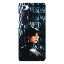 Чехлы Венсдей на Xiaomi Mi 10s Уэнсдей (AlphaPrint) (Уэнздей кошка)