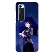 Чехлы Венсдей на Xiaomi Mi 10s Уэнсдей (AlphaPrint) (Уэнздей с зонтом)