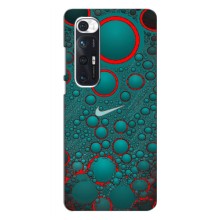 Силиконовый Чехол на Xiaomi Mi 10s с картинкой Nike (Найк зеленый)