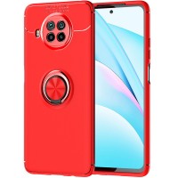 TPU чехол Deen ColorRing под магнитный держатель (opp) для Xiaomi Mi 10T Lite / Redmi Note 9 Pro 5G – Красный